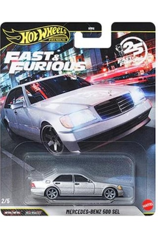 Hot Wheels Premium Fast & Furious 25.yıl Mercedes-benz 500 Sel Hnw46 Jhw67-la10 Çok Renkli
