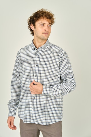 Figs Erkek Slim Fit Ekoseli Uzun Kollu %100 Pamuk Gömlek 0016 Bej Bej