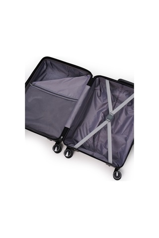 Elatae Exclusive Pro Polipropilen Kabin Boy Kırılmaz Valiz Siyah 5239