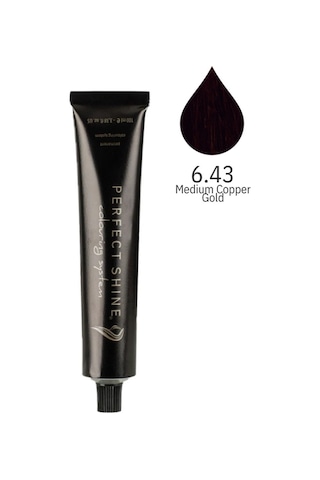 Perfect Shine Permanent Profesyonel Saç Boyası 100 ML Bronz Bakır Kahve /Koyu Tarçın Copper Gold