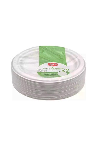 Roll-up Nature Ekolojik Karton Kağıt Parti Tek Kullanımlık Tabak - 18 Cm. - 50 Adetlik 3 Paket