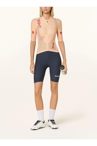 Cafe Du Cycliste Kadın Radtrikot Angelına Performance Fit T-shirt Turuncu Xs