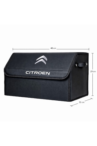 Citroen Marka Logolu Oto Bagaj Organizer Çanta Oto Bagaj Çantası 2 48 Cm X 31 Cm X 29 Cm