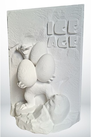 Buz Devri Ice Age-sid Taş Biblo Çocuk Boyama Etkinliği