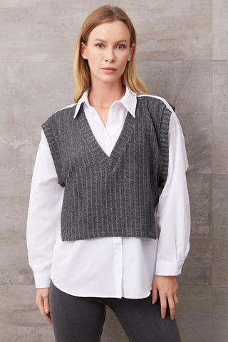 Dparis Süveter Detaylı Gömlek