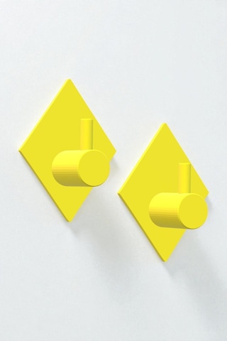 2'li Askılık Havlu Askısı, Bornoz Askısı, Kapı Arkası, Duvara Monte, Dayanıklı Malzeme, Kırmızı 98 Kırmızı