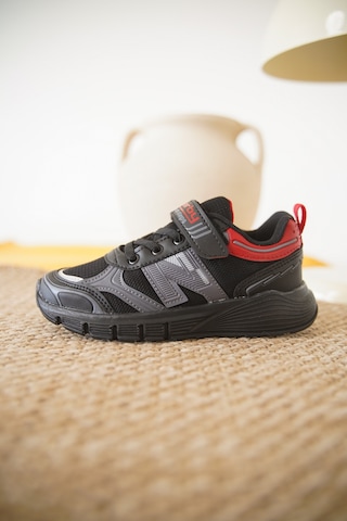 Daxtors D0130 Cırtlı Çocuk Unisex Sneaker Spor Ayakkabı Siyah