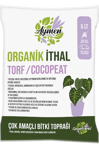 5 Litre Organik İthal Çok Amaçlı Bitki Toprağı - Çiçek, Sebze