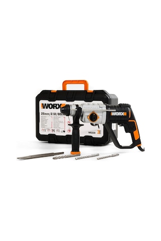 Worx WX339 800 W 2.5J Profesyonel SDS-Plus Kırıcı/Delici + 4 Adet Uç