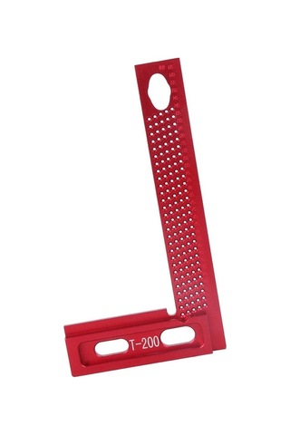 Besthome1 T-200 Ahşap Ölçme Aleti, Alüminyum Alaşımlı, Dayanıklı, Koruyuculu, Hassas İşaretleme, Kaydırmalı T-cetvel