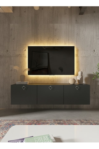 Resital Tv Ünitesi S1837-4 Antrasit Antrasit