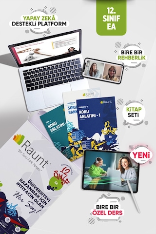 Premium YKS 2027 Eşit Ağırlık Hazırlık Seti - 30 Canlı Özel Ders + Birebir Sınav Koçluğu Yapay Zeka Destekli Dijital Platform ve 42 Parça Basılı Kitap Seti