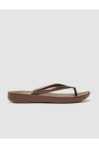 Fitflop Iqushıon Ergonomıc E54 Bronz Kadın Parmak Arası Terlik Bronz