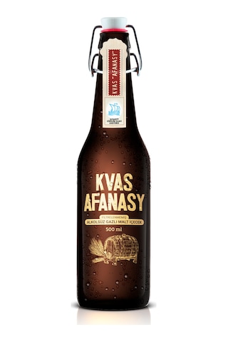 Kvas Afanasy Filtrelenmemiş Alkolsüz Gazlı Malt İçecek 6 x 500 ML