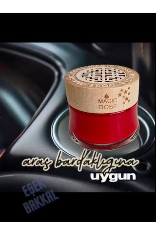 2li Çilek Ahşap Kapaklı Oto Jel Koku 50 Ml Araç Bardaklığına Uyumlu Araba Kokusu 001