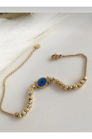 Çelik Bileklik Zincir Dorika Toplu Göz Model Yeni Sezon Çok Renkli
