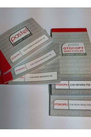 10 Adet Apartman Gelir Gider Makbuzu 2 Nüsha Otokopili 14X19 Cm