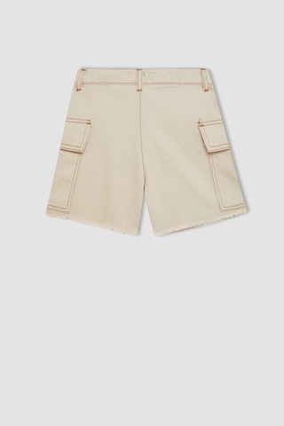 DeFacto Kız Çocuk Jean Şort B4957A824SMER233 Ekru