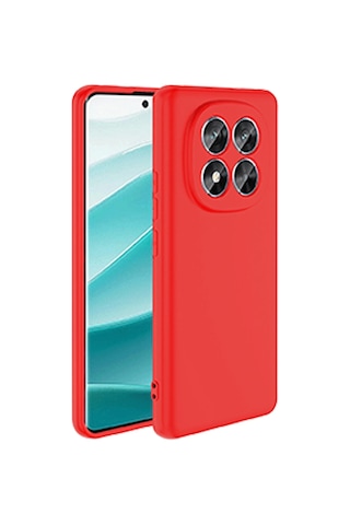 Newface - 257 - Xiaomi Redmi Note 14 Pro 5g Kılıf Nano İçi Kadife Silikon - Csmo-tex - - Kırmızı
