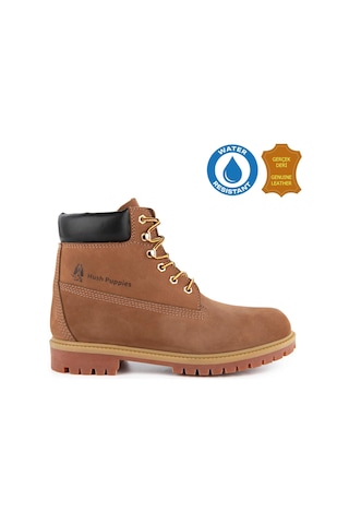 Hush Puppies Helppo 725812 Gerçek Deri, Anatomik, Waterresist Erkek Bot Tarçın Tarçın