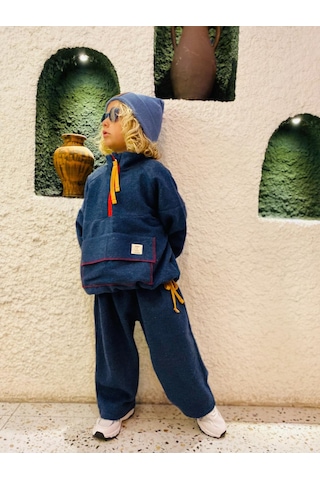 Noble Kids Erkek Çocuk Tasarım Kaşe Takım Lacivert