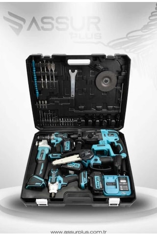 Boltoptan As-s.urrprofesyonel 21v Akülü 5 Li Set Hilti Taşlama Somun Sıkma Akülü Vidalama B.testere