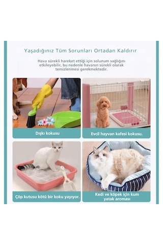 Techtic Kedi Tuvaleti İçin Akıllı Pet Koku Giderici Biyosensörlü