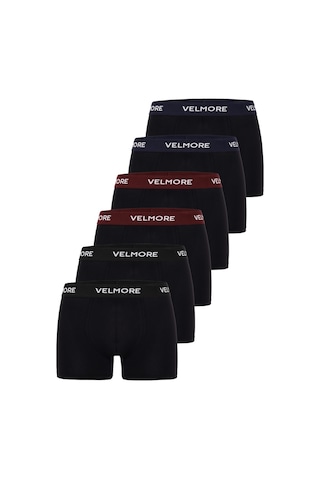 Velmore Erkek Boxer 6 Lı Premium Kutu Pamuklu Likralı Beden S - 5xl Çok Renkli