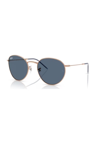 Ray-Ban Rbr 0103s 92023a 53 Round Reverse Unisex Oval Bronz Metal Güneş Gözlüğü Bronz
