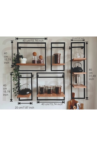 Lylacollection Arya Home Duvar Raf Seti