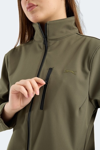 Slazenger Hıp Style Kadın Dik Yaka Fermuarlı Haki Mont & Kaban Haki