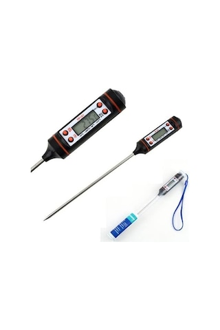 Gıda Termometresi Dijital Sıcaklık Derece Kutulu Et Süt Mama Yemek Isı Ölçer