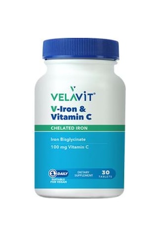 Velavit V-ıron & Vitamin C Demir Ve C Vitamini Içeren Takviye Edi Velavit V-ıron & Vitamin C Demir Ve C Vitamini Içeren Takviye Edi