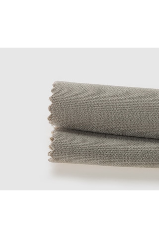 Kadife Dokulu Sis Bulutu Rengi Runner Sis Bulutu Rengi