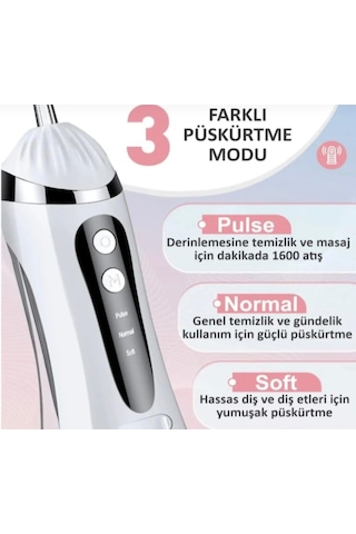 Maximood Şarjlı Ağız Bakım Duşu + 4 Yedek Başlık