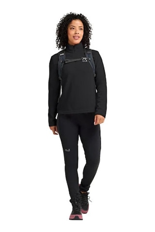 Jack Wolfskin Taunus 100 Hz W Kadın Outdoor Çeyrek Fermuarlı Polar Üst A65801-6000 Siyah