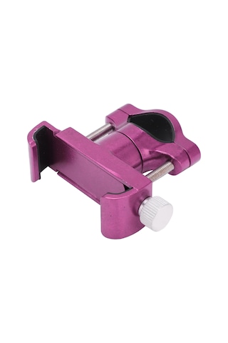 Ximistore9 Alüminyum Bisiklet Telefon Tutucu, 360 Derece Döner, 20-35mm Direk Uyumlu, 6-10cm Telefonlar İçin, Dayanıklı Ve Sağlam, Motosiklet Elektrikli Araçlar İçin Pembe Pembe