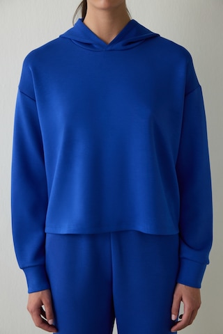 Penti Saks Silky Feel Kapüşonlu Slogan Baskılı Sweatshirt