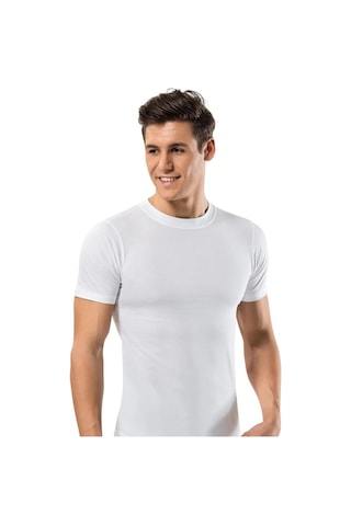 Erdem Erkek Lux Kapalı Yaka Kısa Kol Fanila Atlet - 6 Adet 001