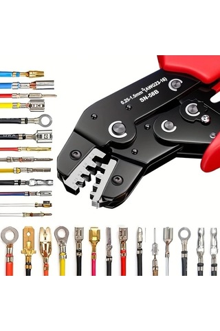 Fastbuy Clamplus Profesyonel Ratchet Tel Pense, Jst Dupont Terminaller İçin Sn-58b Kablolama Kıskaçları