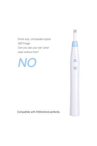 Skycity Z20 Wifi Kulak Bakımı Endoskopu - 5.5mm Küçük Lens, 1080p Hd Görüntü, 6 Led Işık, 250mah Şarjlı Pil, Mavi