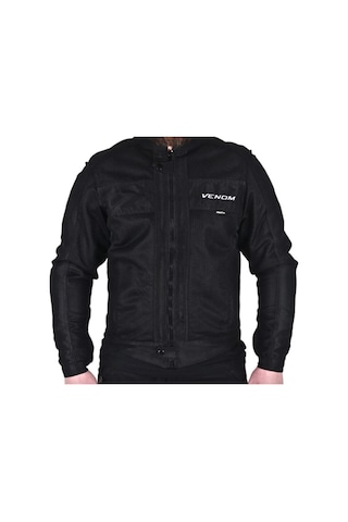 Venom Urban Motosiklet Montu Erkek Siyah Motorcu Montu