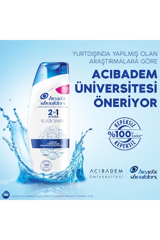 Head & Shoulders 2'si 1 Arada Mentol Ferahlığı Şampuan 250 ML
