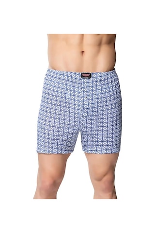 Sedef Yıldızı 10'lu Erkek Rahat Kesim Boxer Karışık Desen- 1012 Çok Renkli