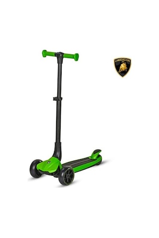 Kolay Katlanabilir Işıklı Çocuk Scooter 3 Tekerlekli Açık Mavi