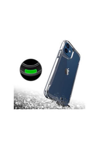 Apple Uyumlu iPhone 11 Kılıf Korumalı Zırhlı Şeffaf T - Max Silikon