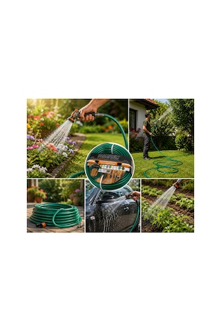 Palalı Silikonlu Süper Bahçe Market Hortumu 1/2" 10 Kg 25 Metre