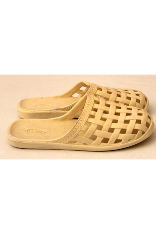 Kaymaz Taban Krem Yazlık Deniz Havuz Plaj Çocuk Terlik Krem