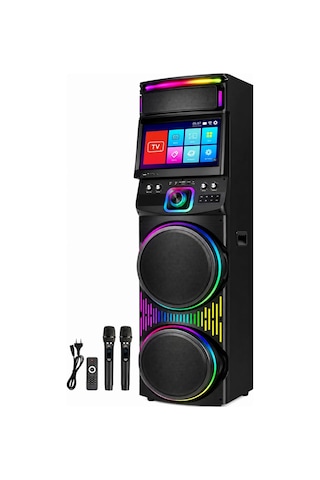 Blic Bls-82 Akıllı Led Ekranlı Parti Hoparlörü 12 Inç Rgb Taşınabilir Bluetooth Ses Sistemi