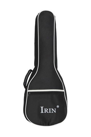 Ruicoo Siyah 26 İnç Oxford Kumaş + Pamuk İçli Ukulele Çantası, Çift Katlı Su Geçirmez Gitar Kılıfı